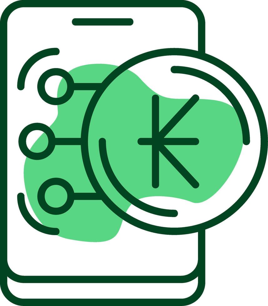 Lao Kip Outline Style Icon vector