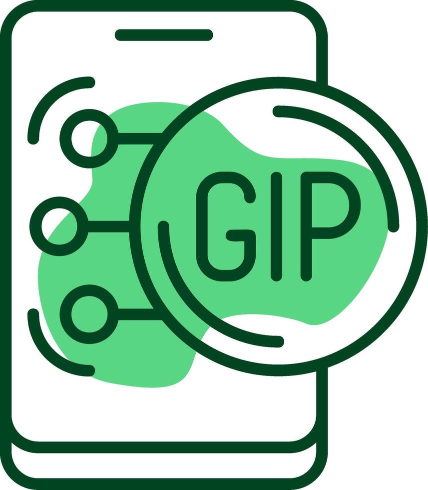 Gibraltar Pound Outline Style Icon vector