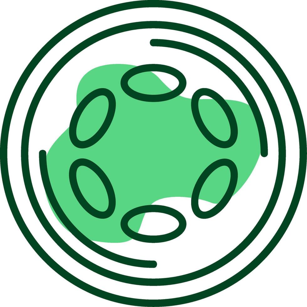 Polkadot Outline Style Icon vector