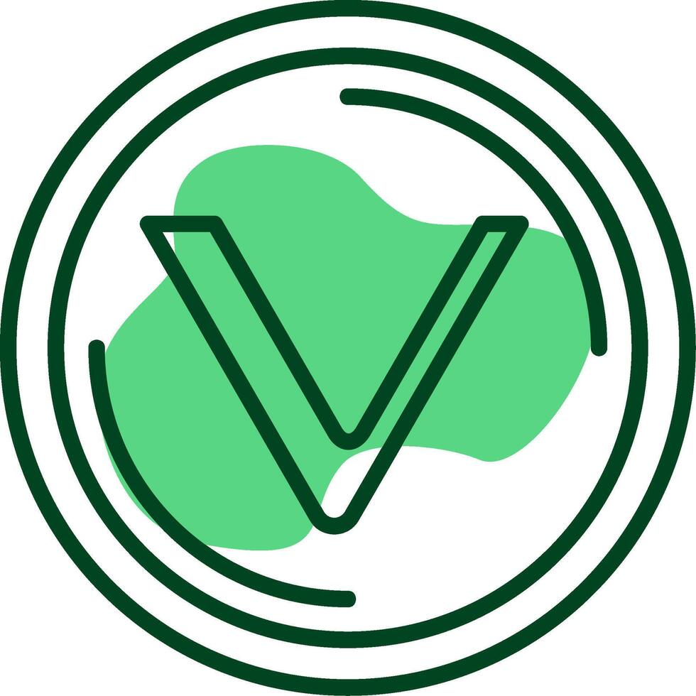 VeChain Outline Style Icon vector