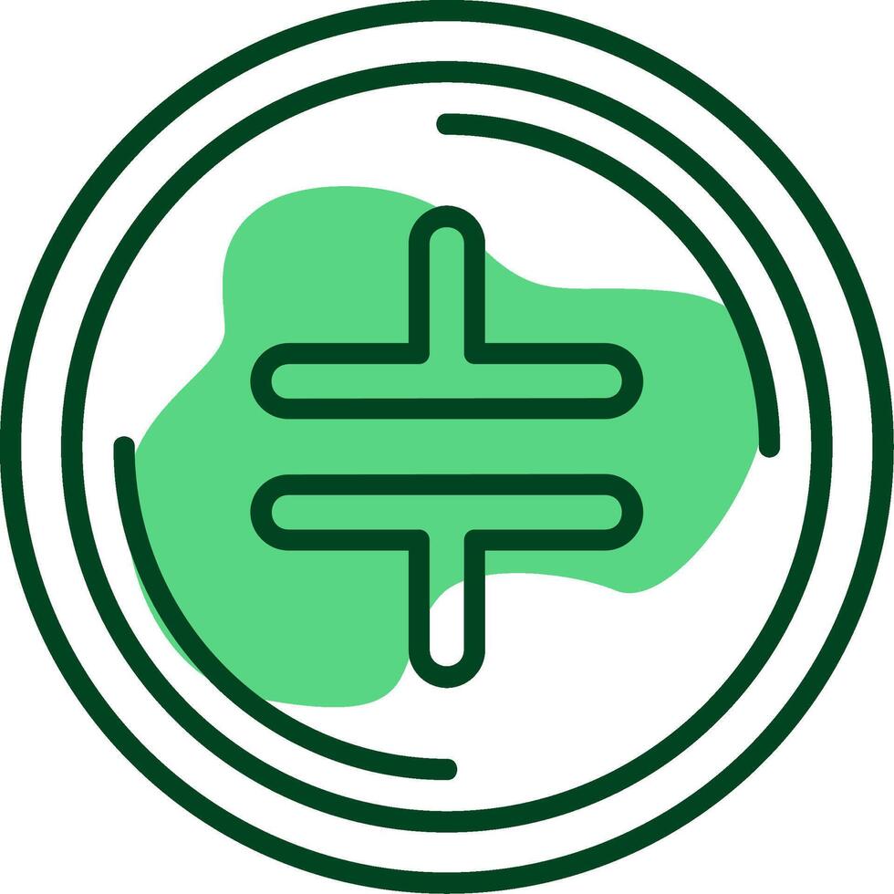 Theta Network Outline Style Icon vector