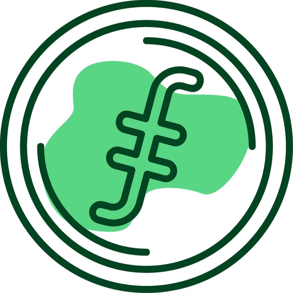 Filecoin Outline Style Icon vector