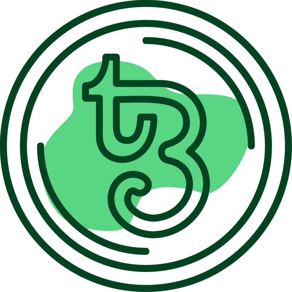 Tezos Outline Style Icon vector