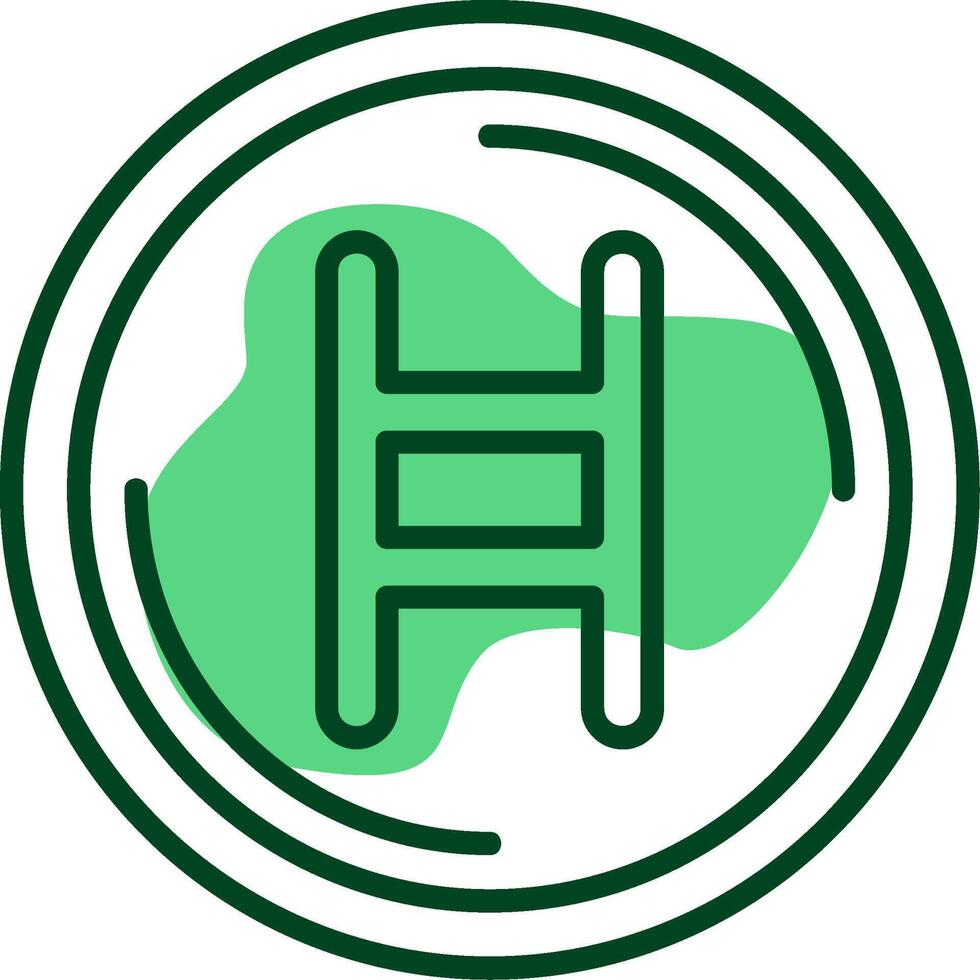 Hedera Outline Style Icon vector