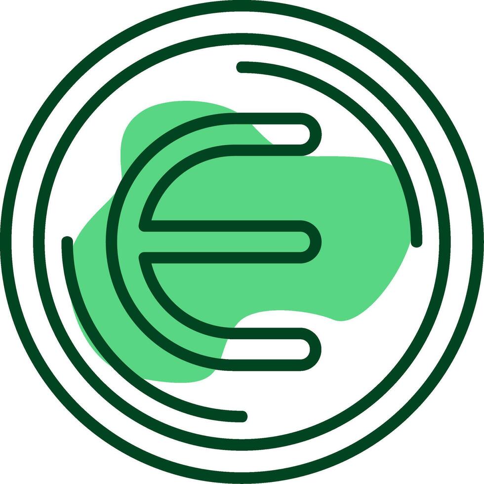 Enjin Coin Outline Style Icon vector