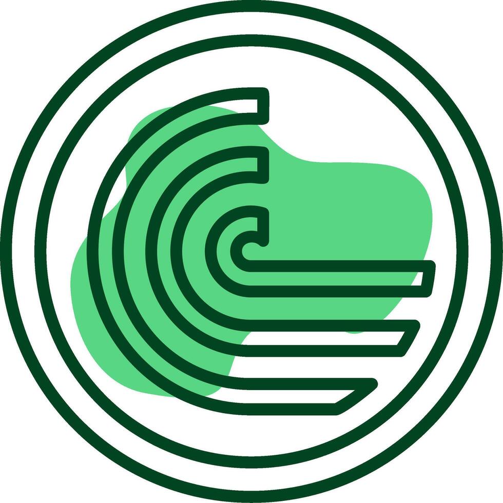 BitTorrent Outline Style Icon vector