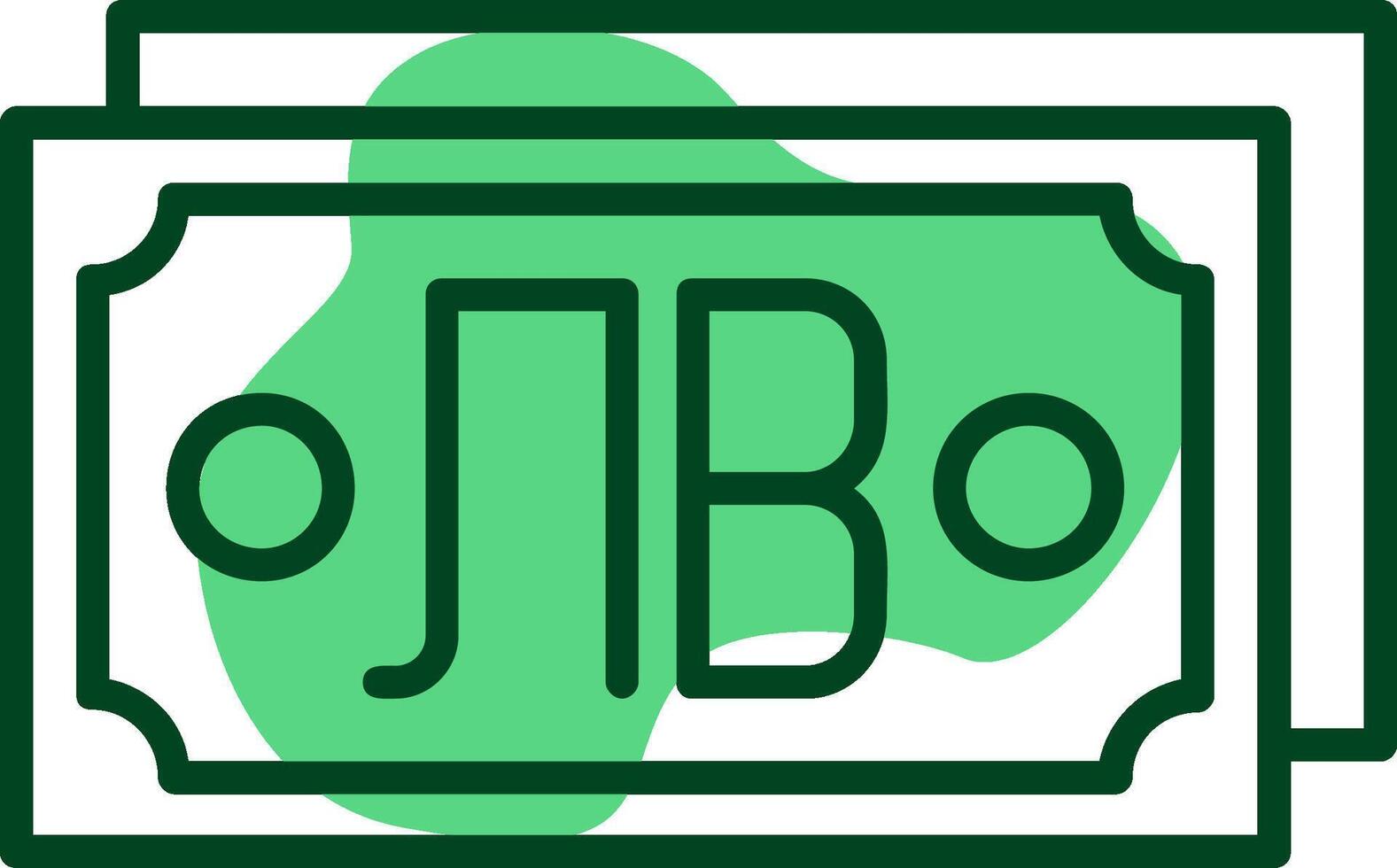 Bulgarian Lev Note Outline Style Icon Design vector