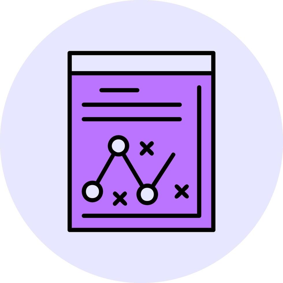 Strategy Filled Circle Fill Style Icon vector