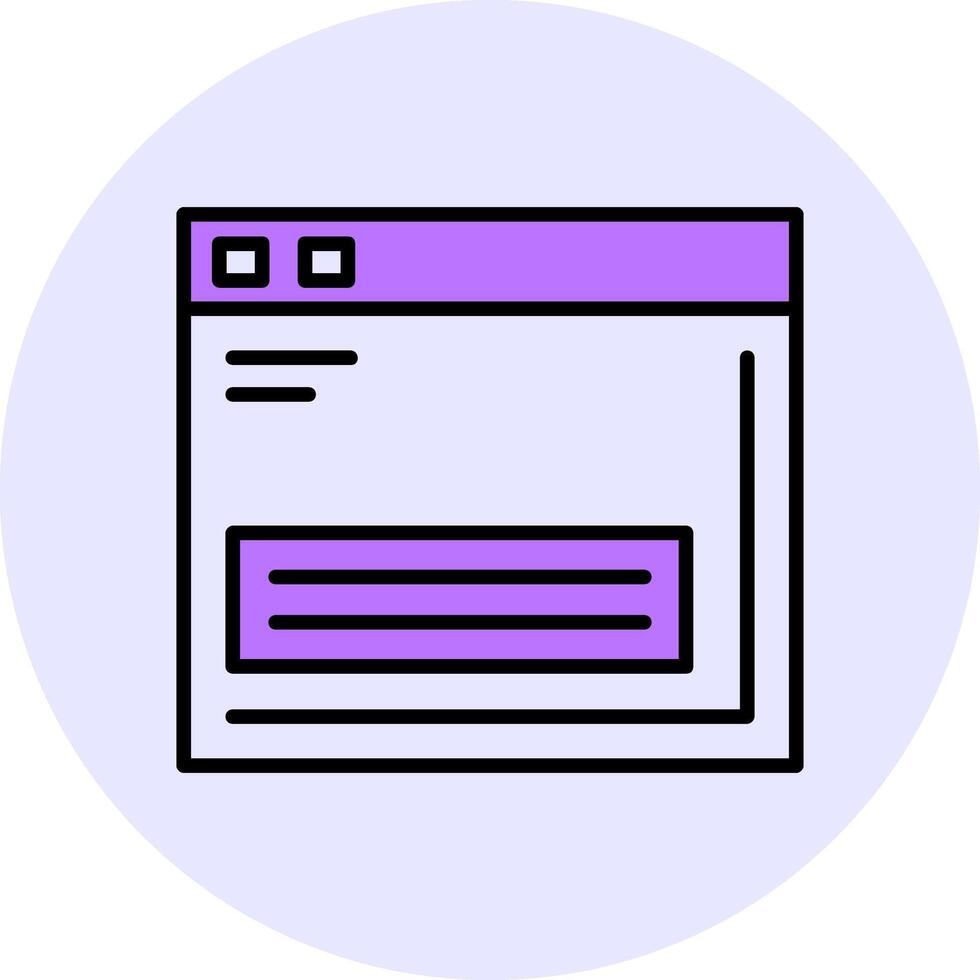 Website Filled Circle Fill Style Icon vector