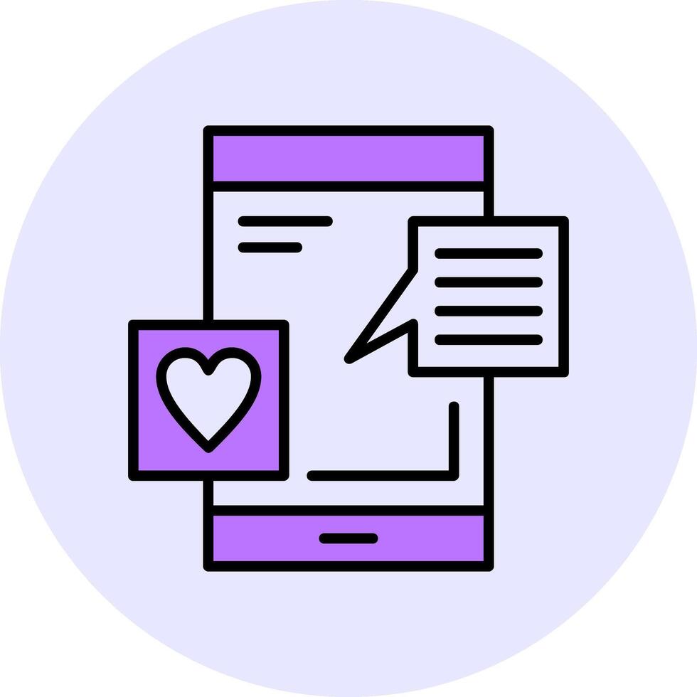 Social media Filled Circle Fill Style Icon vector