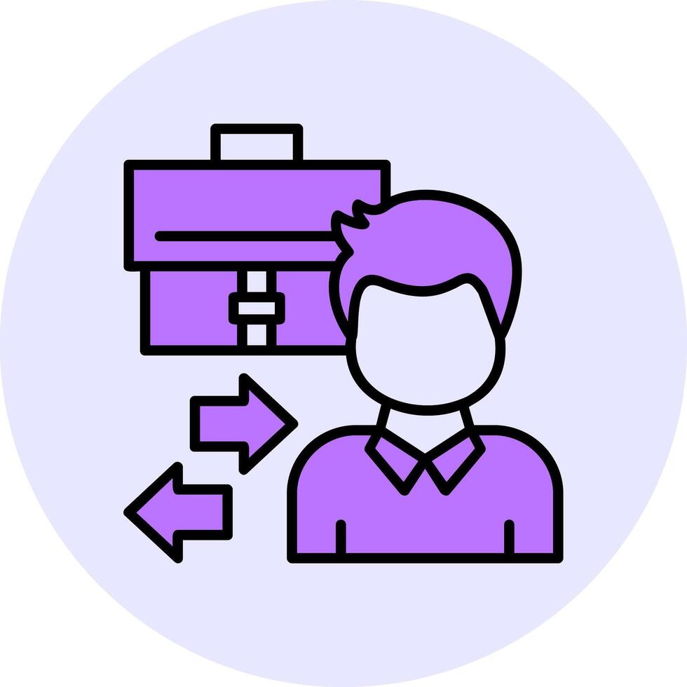 Business to consumer Filled Circle Fill Style Icon vector