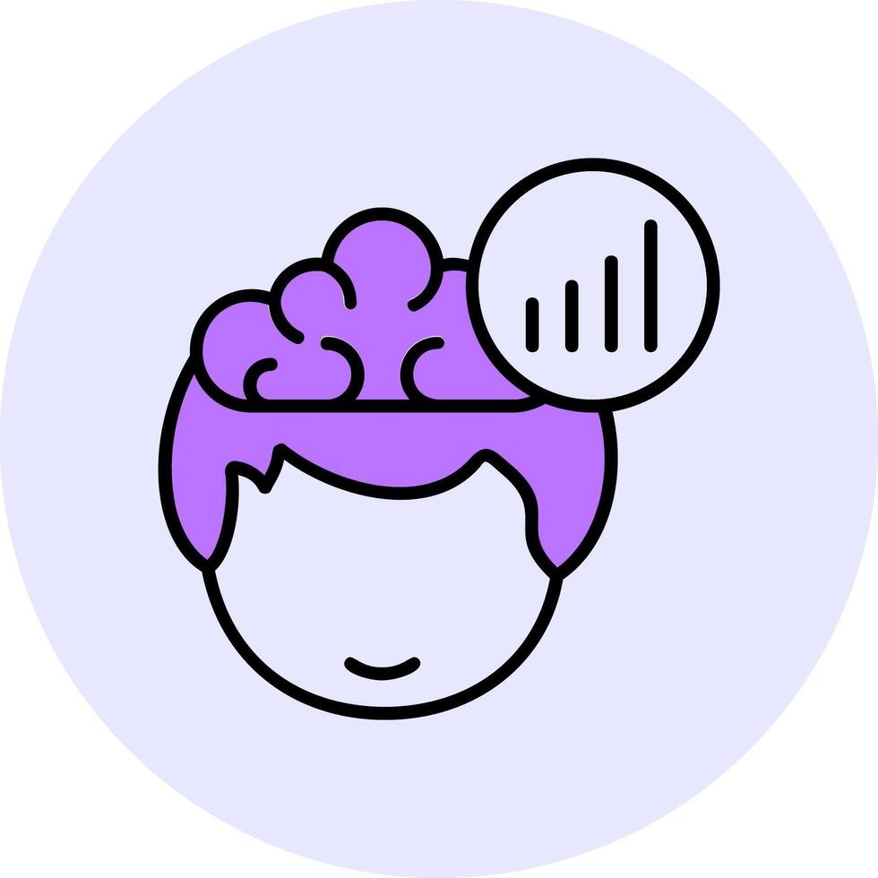 Signal strength Filled Circle Fill Style Icon vector