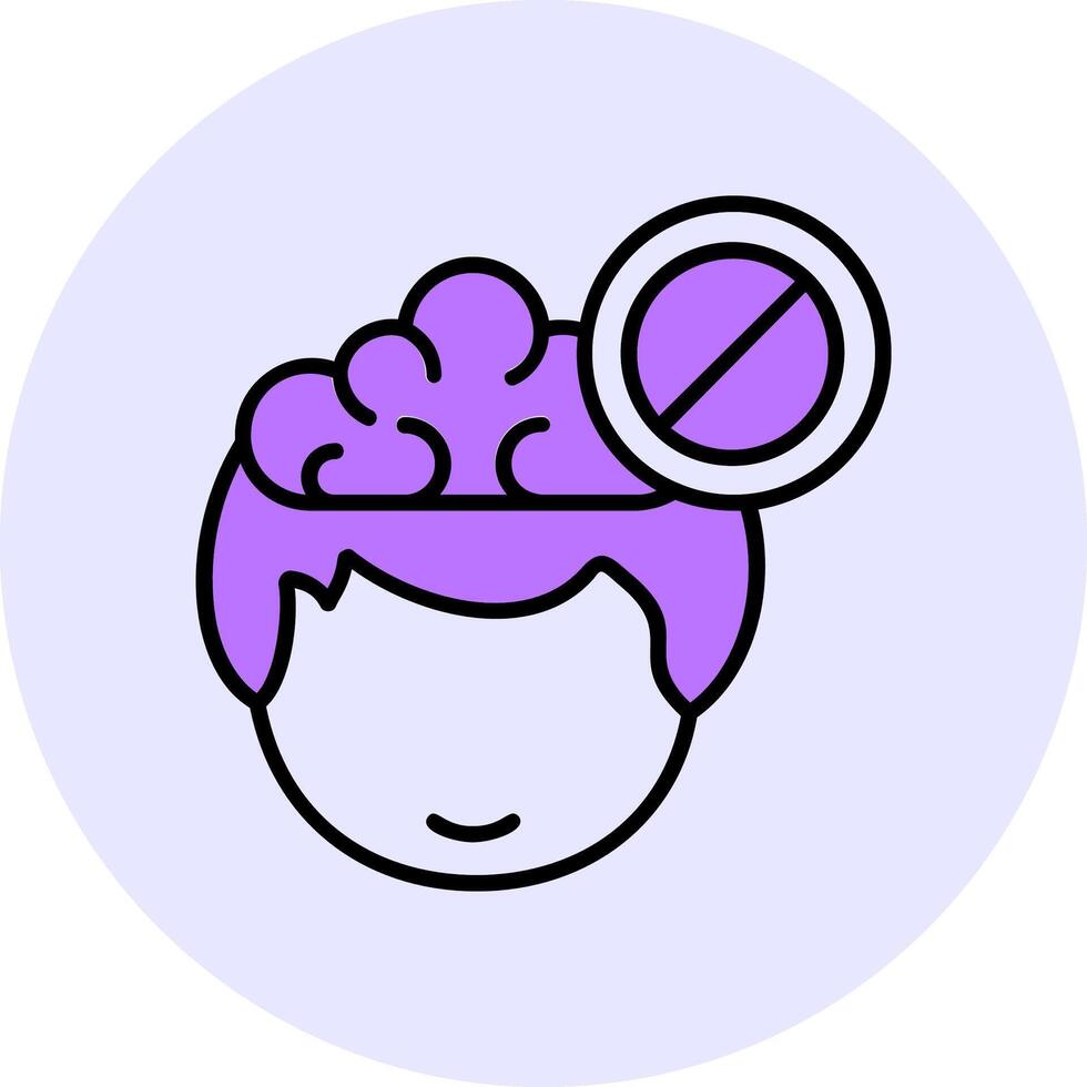 Ban Filled Circle Fill Style Icon vector