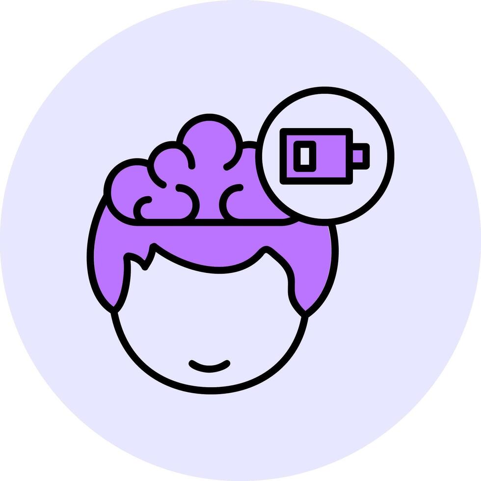 Low Energy Filled Circle Fill Style Icon vector