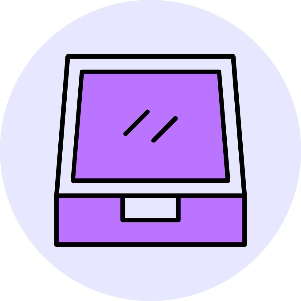 File Drawer Filled Circle Fill Style Icon Style Icon vector