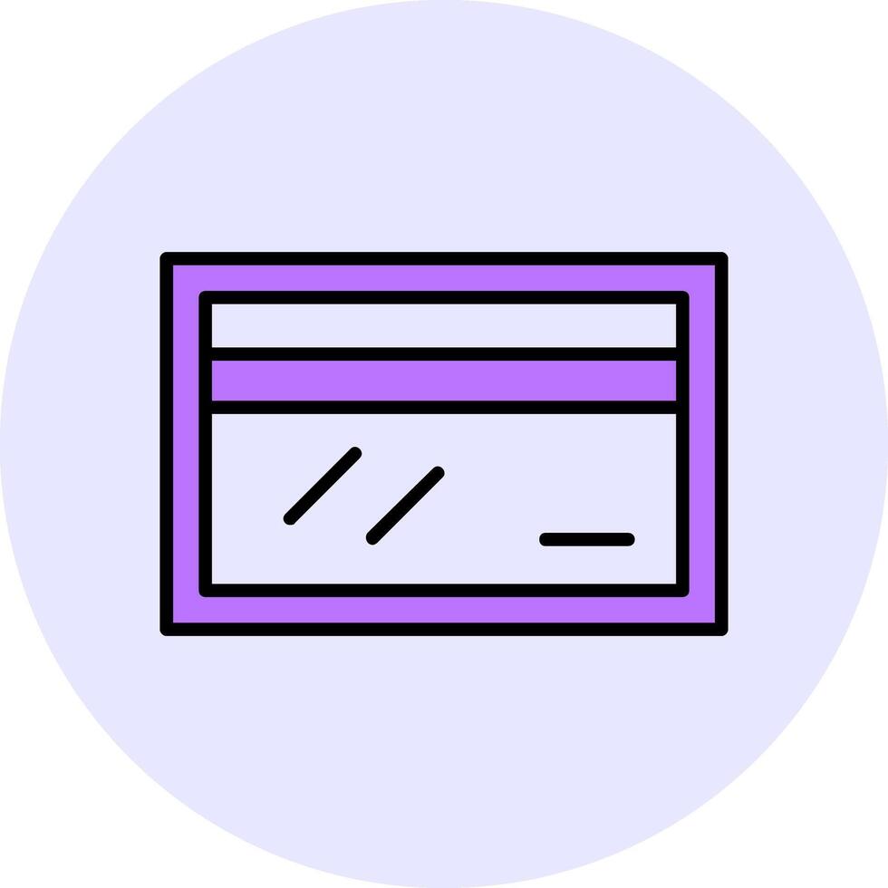 Credit Card Filled Circle Fill Style Icon Style Icon vector