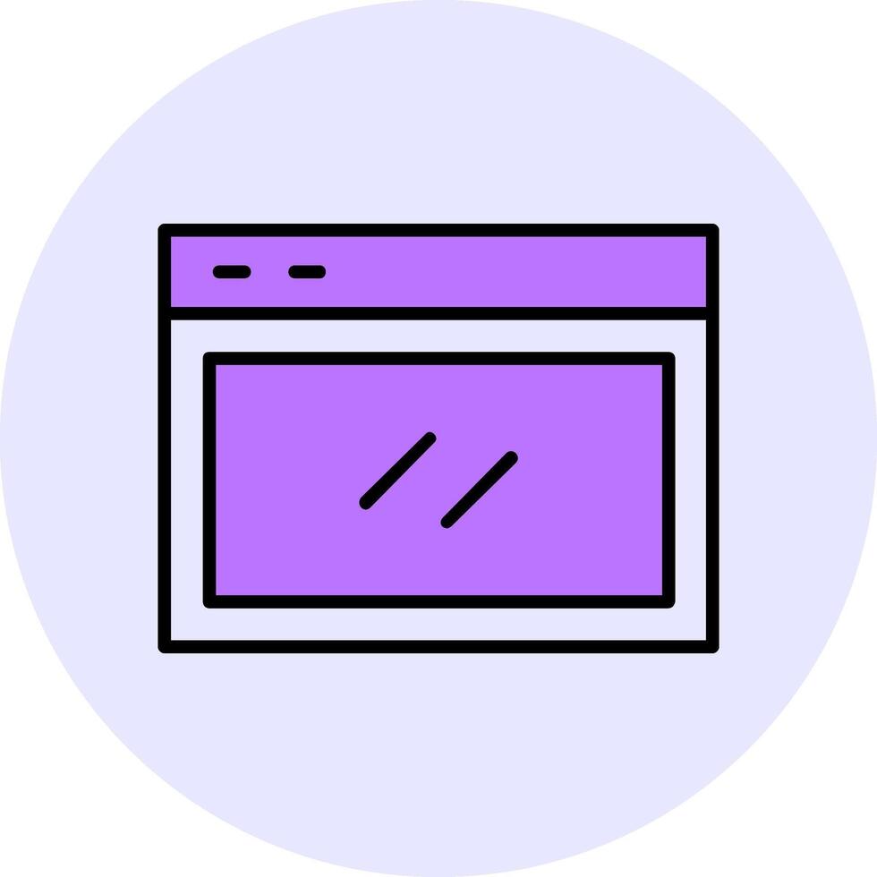 Website Filled Circle Fill Style Icon Style Icon vector