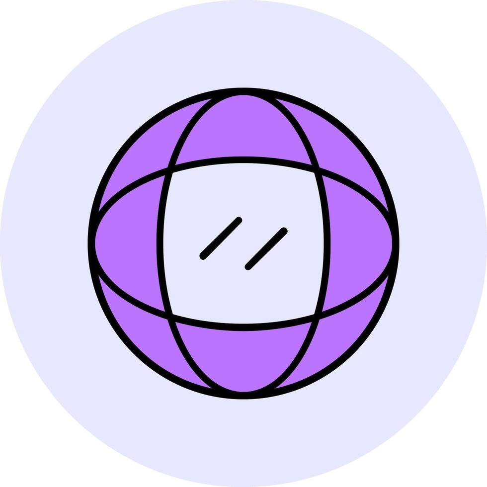 Globe Filled Circle Fill Style Icon Style Icon vector
