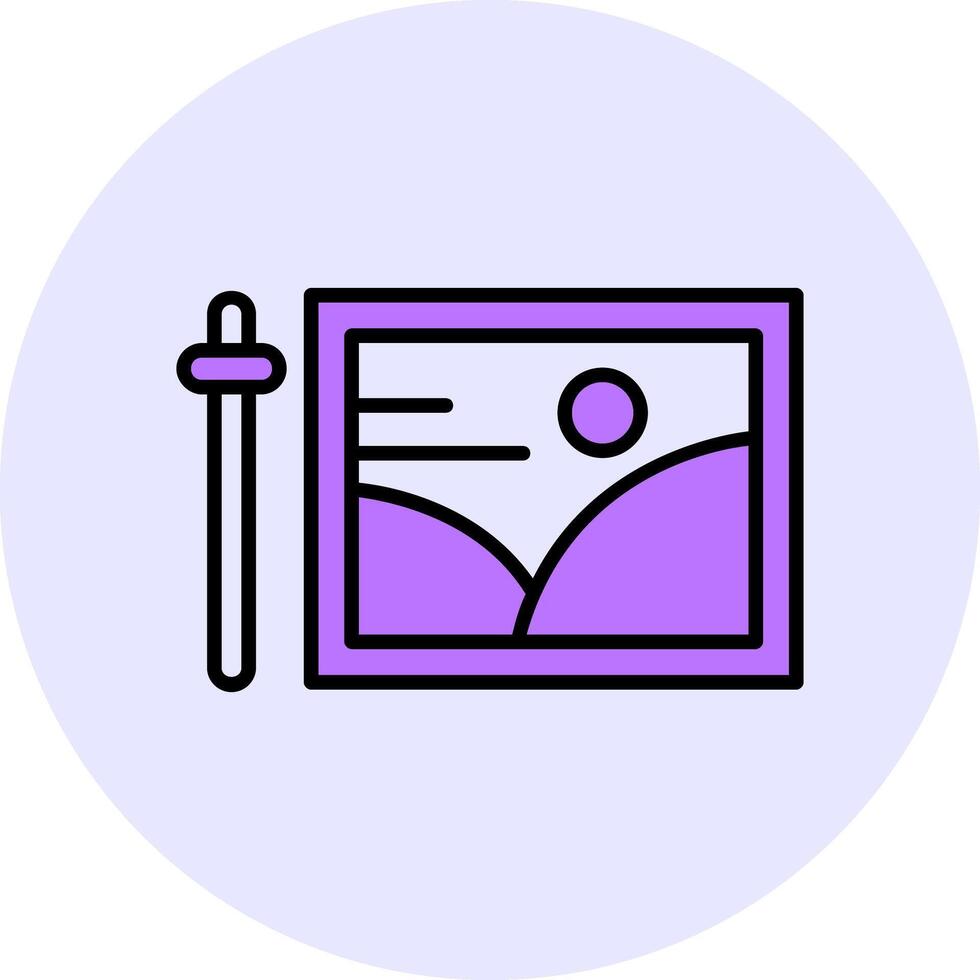 Edit Filled Circle Fill Style Icon vector