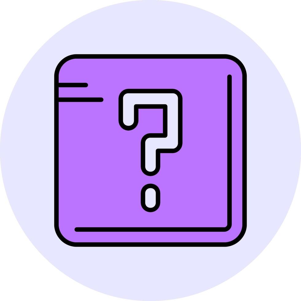 Question mark Filled Circle Fill Style Icon vector