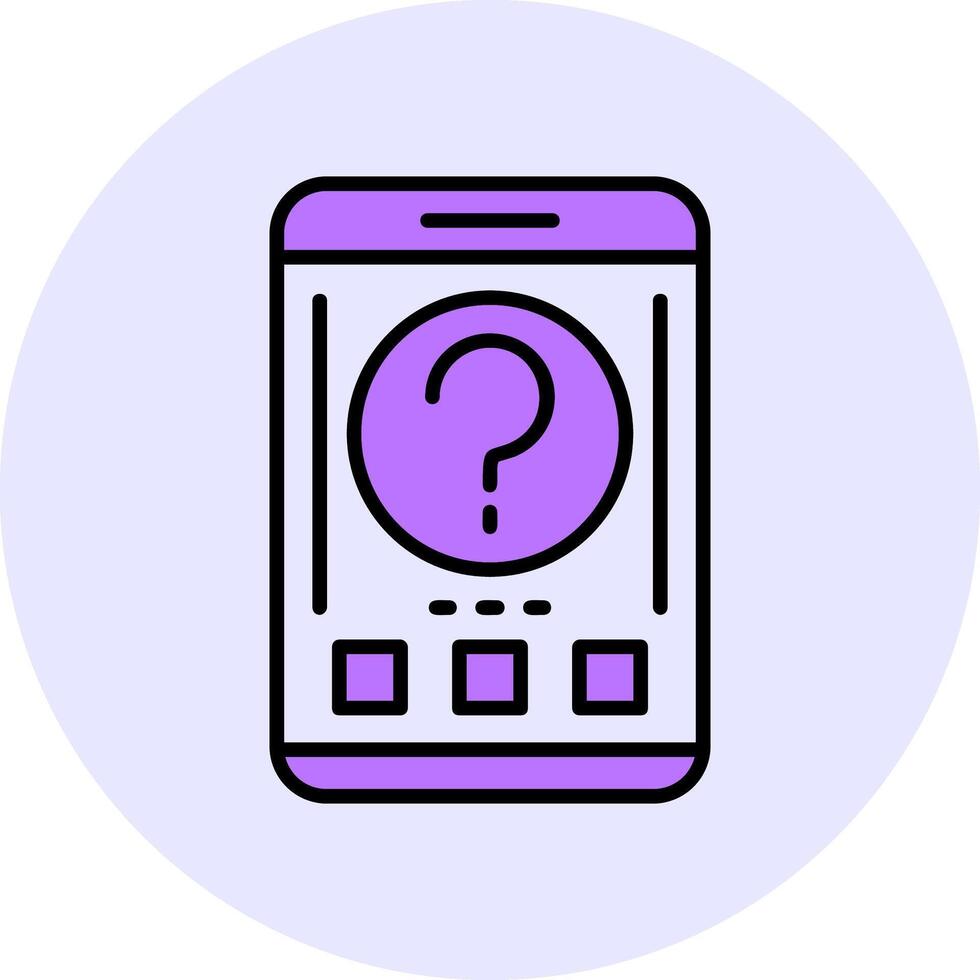 Help Filled Circle Fill Style Icon vector