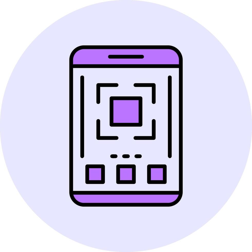 Full screen Filled Circle Fill Style Icon vector