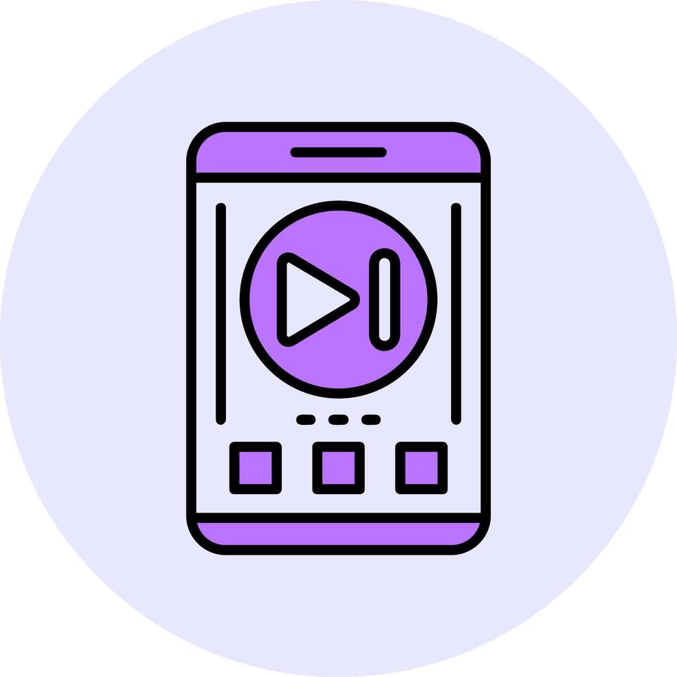 Skip forward Filled Circle Fill Style Icon vector