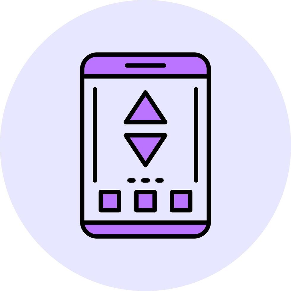Sort Filled Circle Fill Style Icon vector