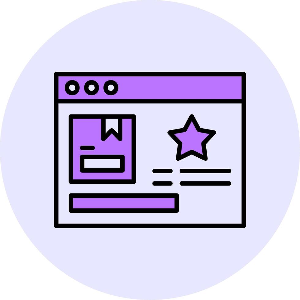 Featured Product Filled Circle Fill Style Icon vector
