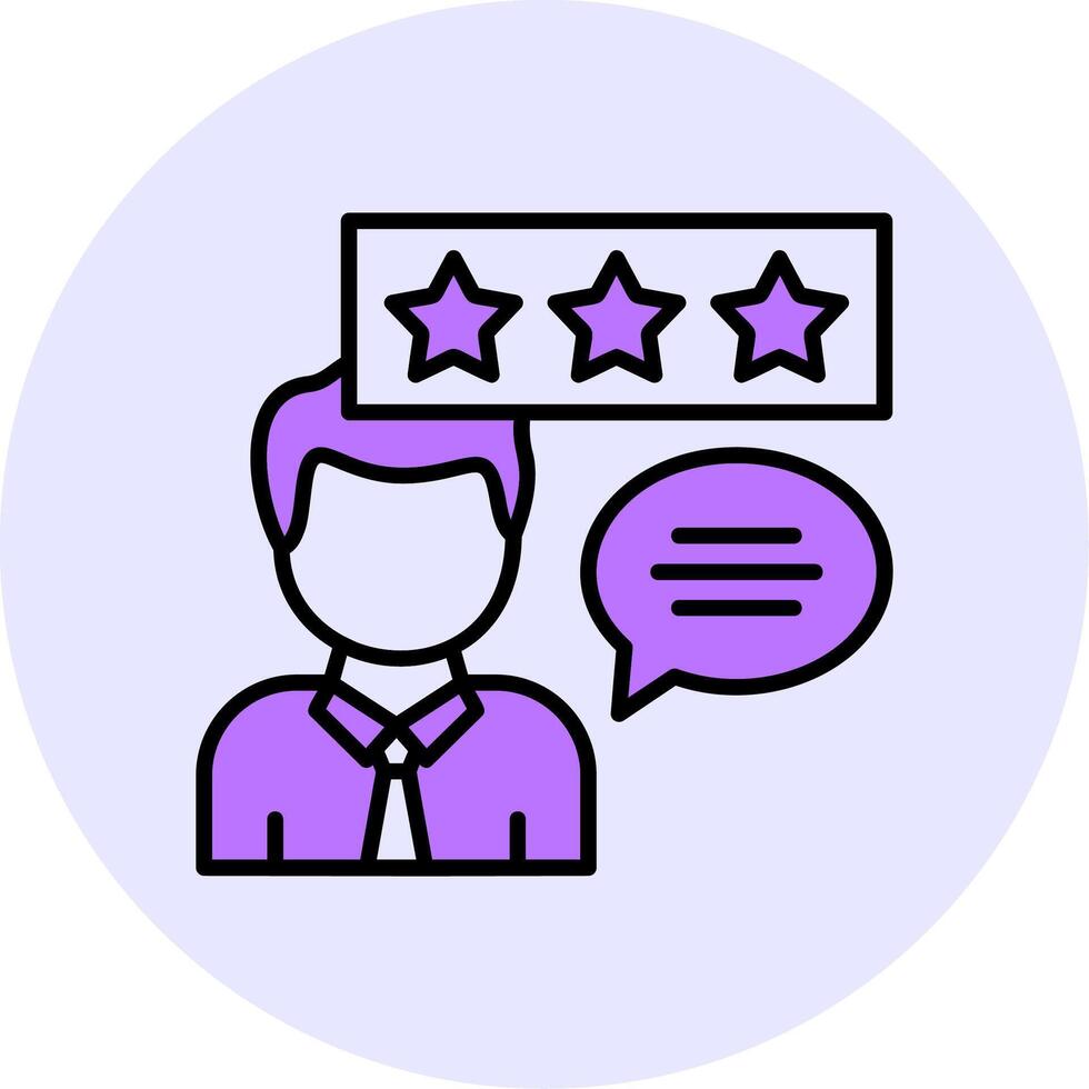 Customer Testimonials Filled Circle Fill Style Icon vector