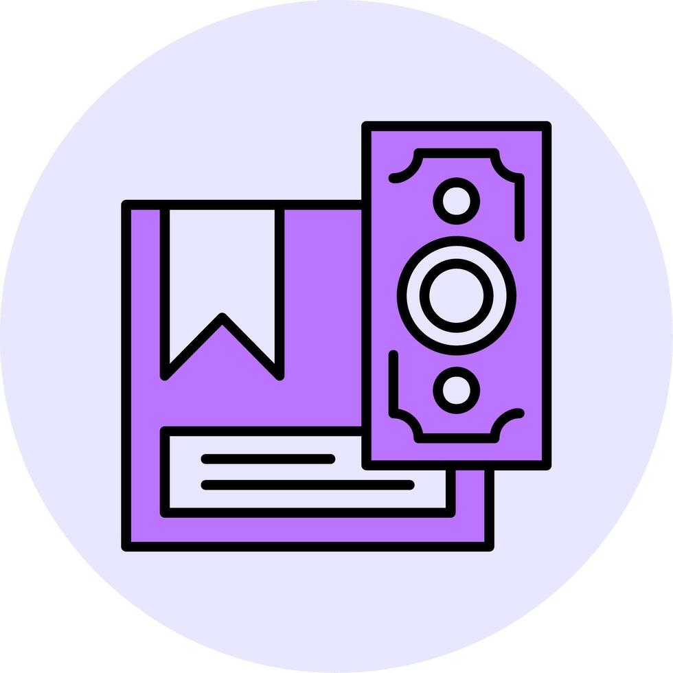 Cash on Delivery Filled Circle Fill Style Icon vector