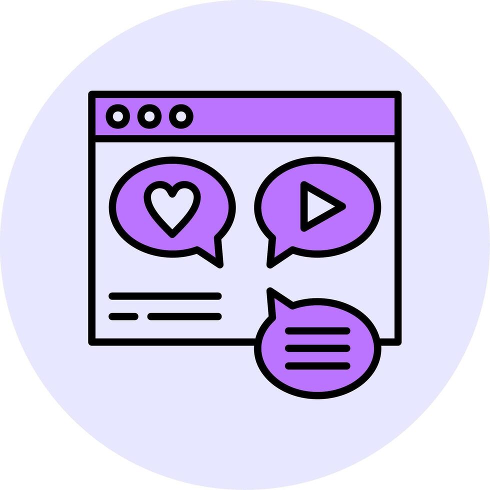 Social Media Integration Filled Circle Fill Style Icon vector