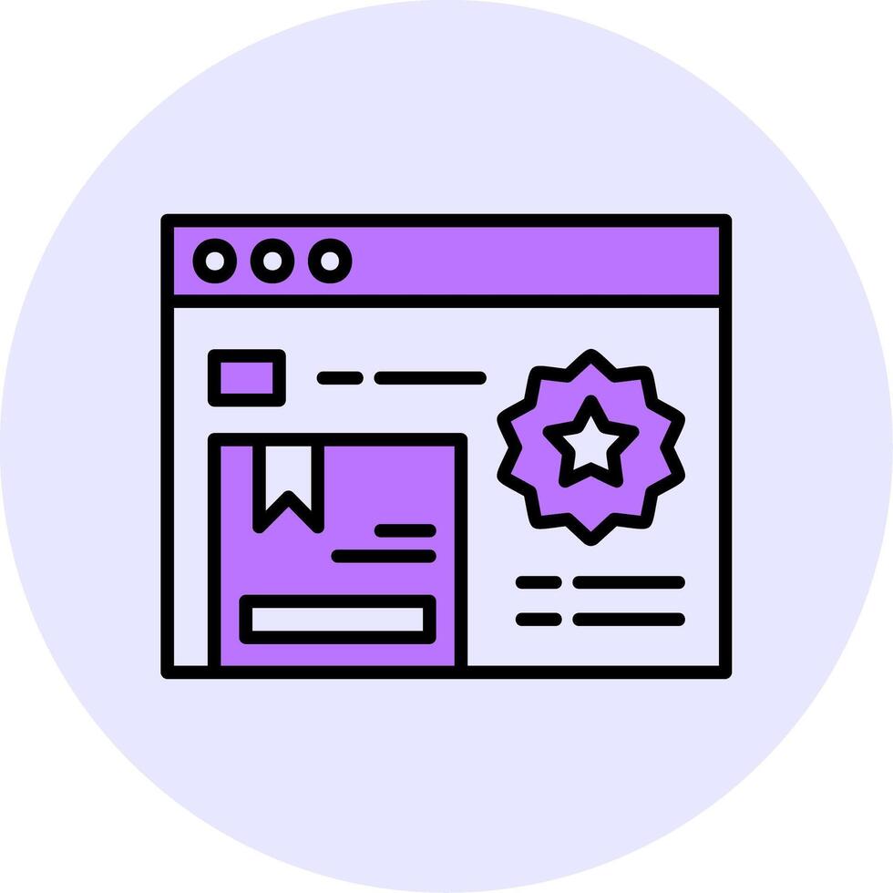 Featured Brand Filled Circle Fill Style Icon vector