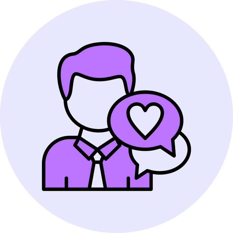 Customer Feedback Filled Circle Fill Style Icon vector