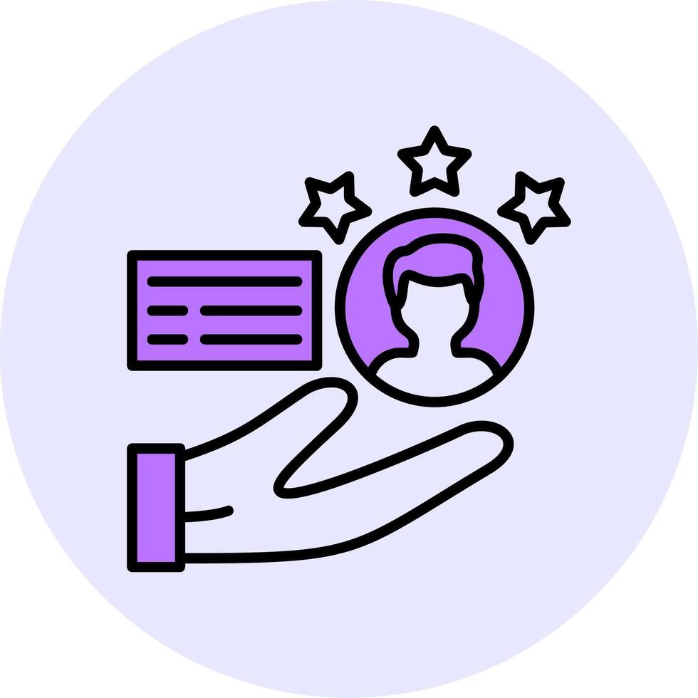 Customer Satisfaction Filled Circle Fill Style Icon vector