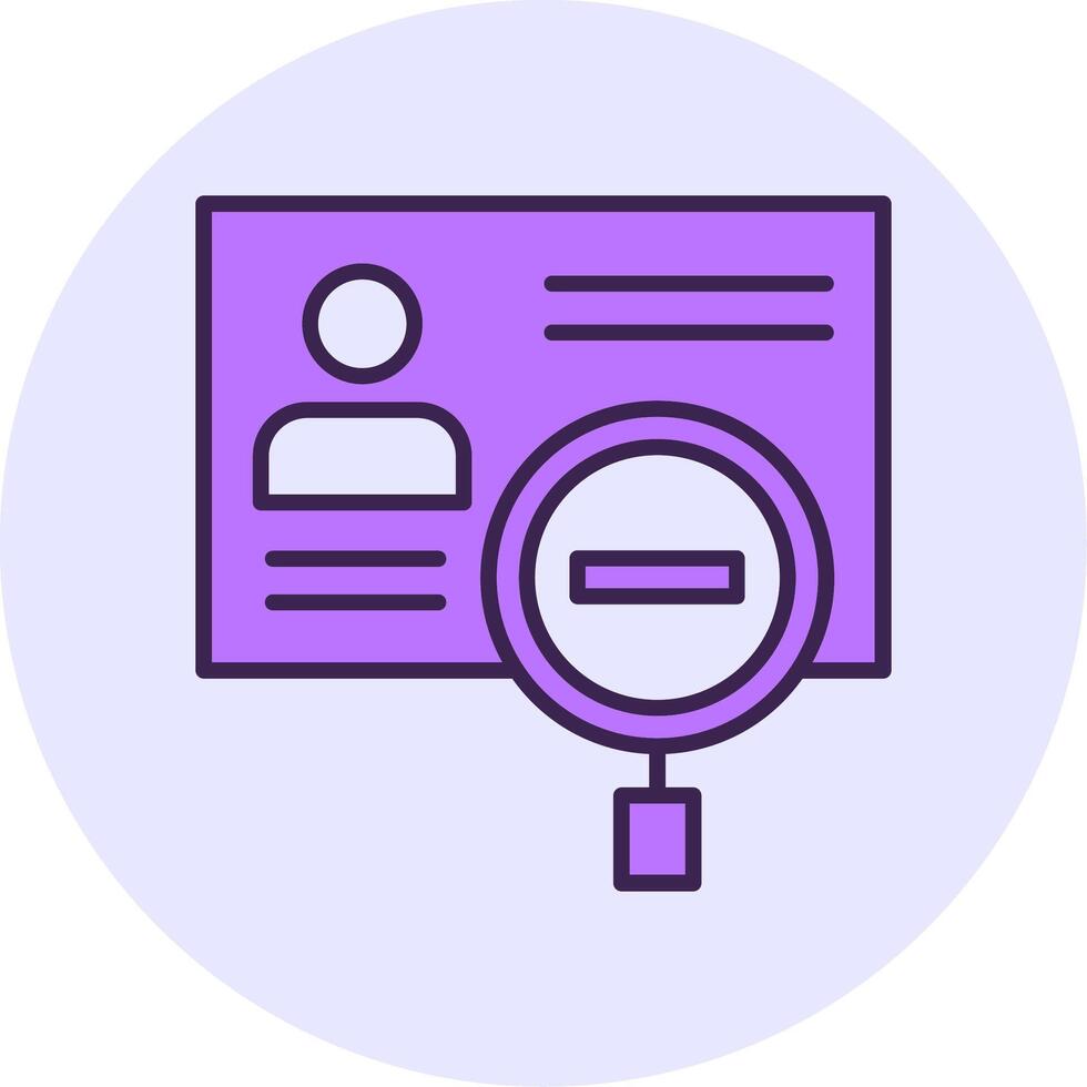 Identity theft Filled Circle Fill Style Icon vector