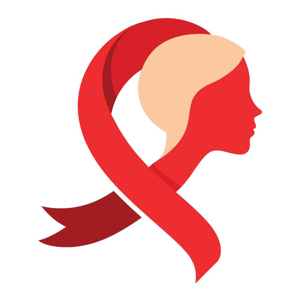 Ribbon Forming Female Profile vector