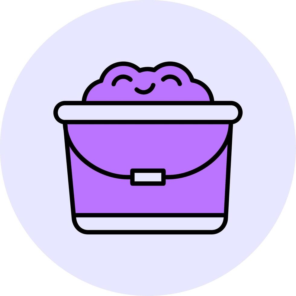 Sand bucket Filled Circle Fill Style Icon vector