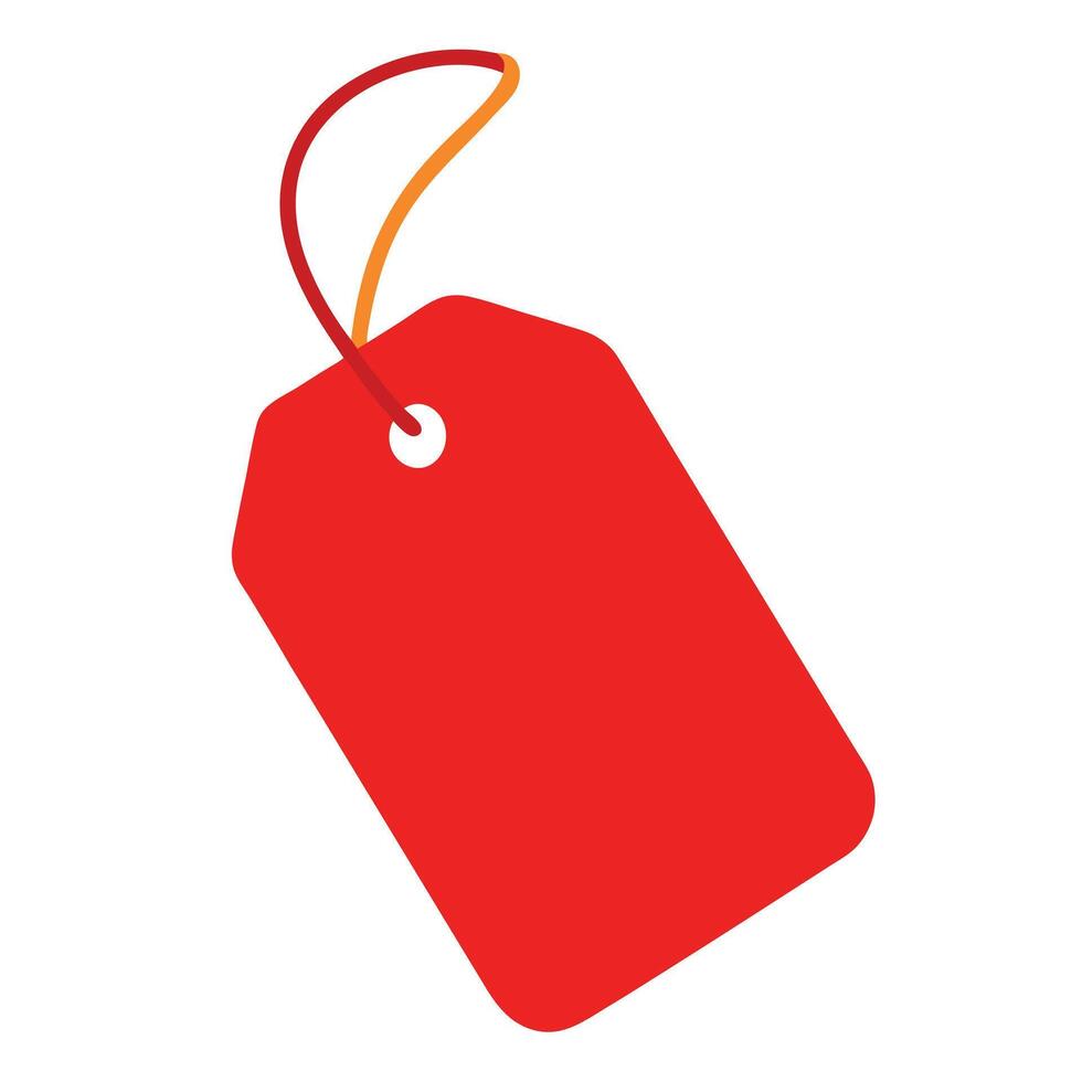 Red Wishing Tag vector