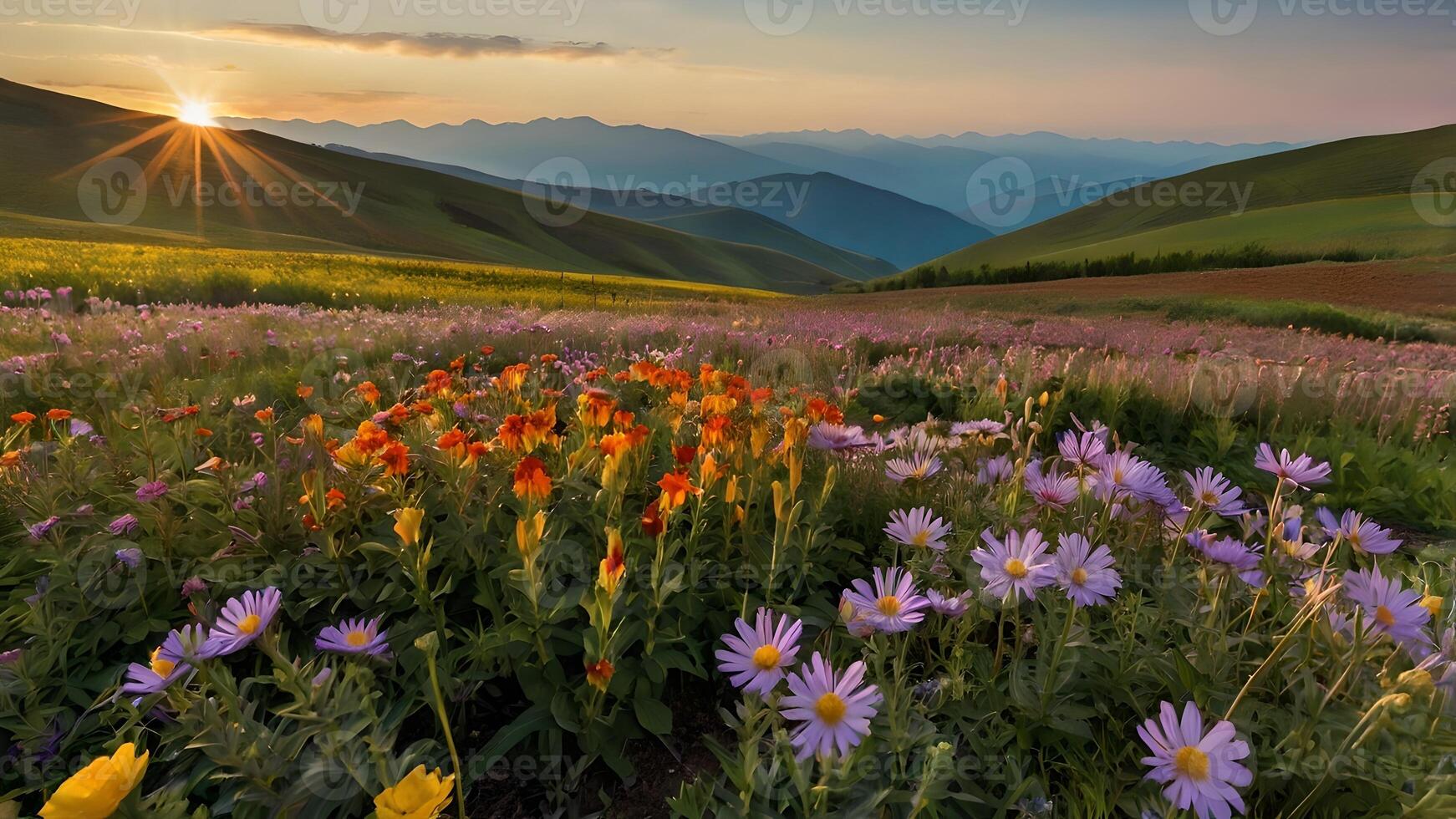 Sunrise Mountain Wildflower Meadow photo