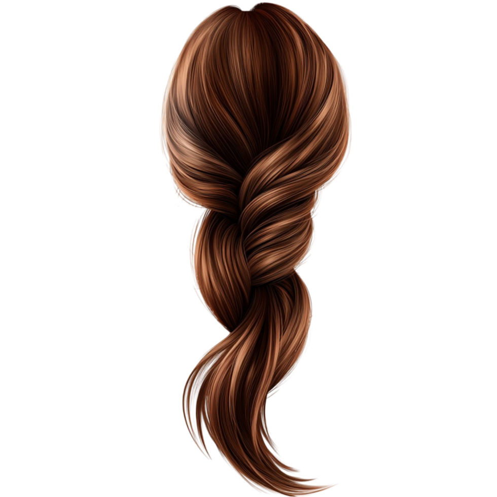 Hair salon with a braid on a transparent background png
