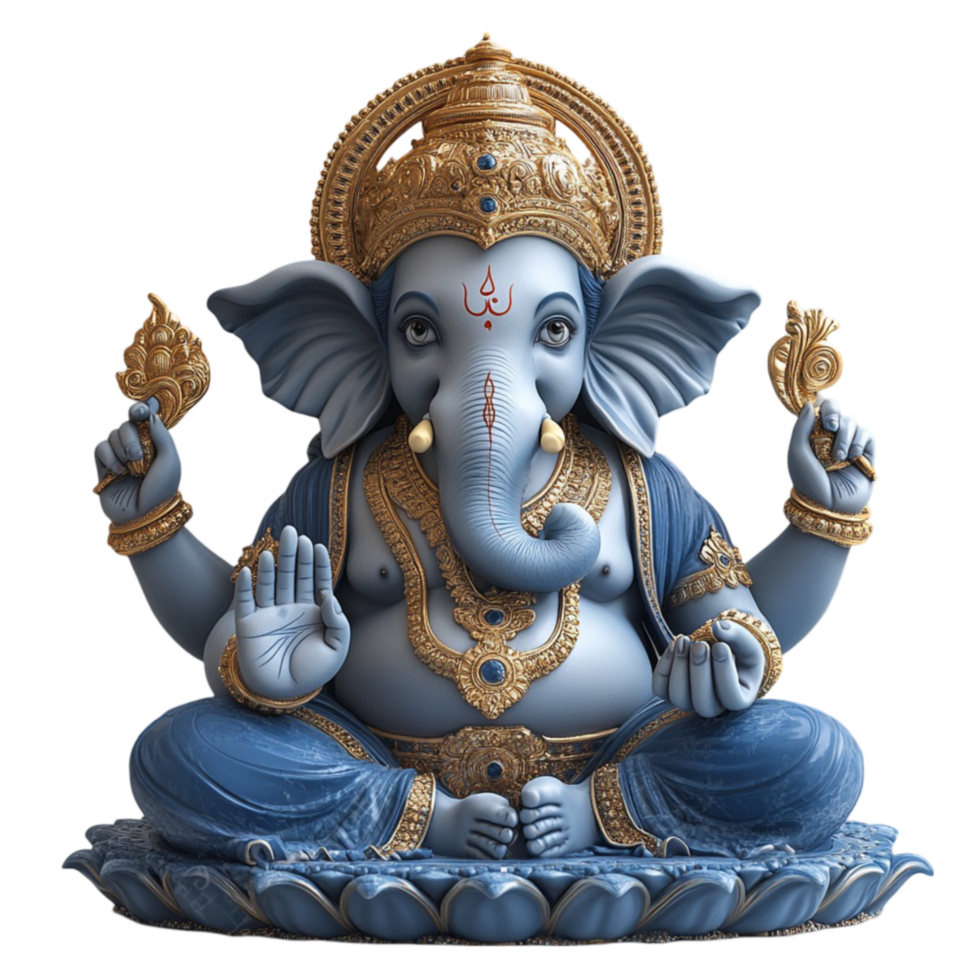 lord ganesha statue hindu god transparent background png