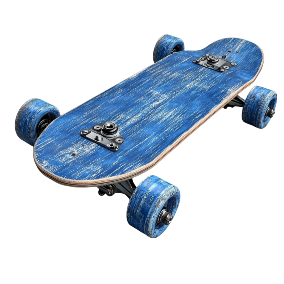 a skateboard is shown on a transparent background png