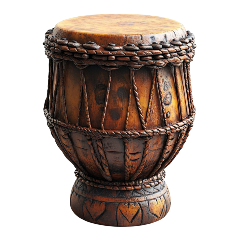 Bongo drum symbol for music against Transparent Background. png