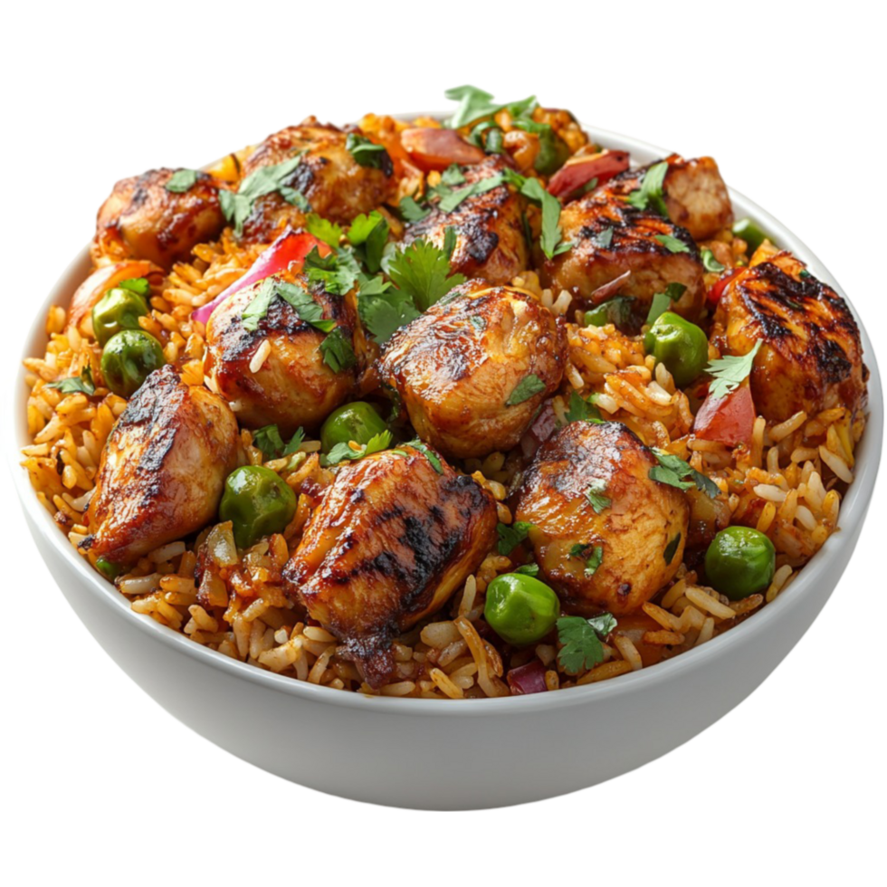 chicken rice Transparent Background. png