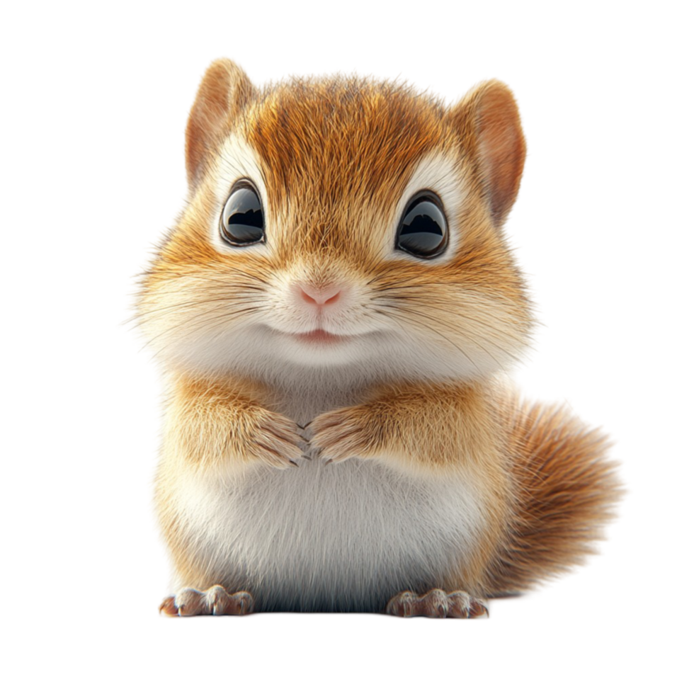 chipmunk cartoon clipart Transparent Background. png