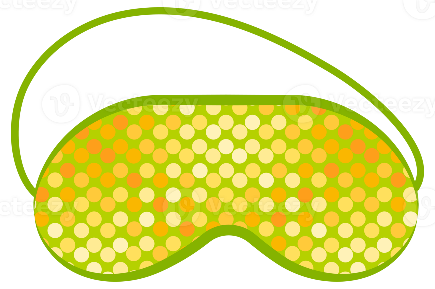 Different colorful sleep masks with cute design for sleeping well and having good dreams png