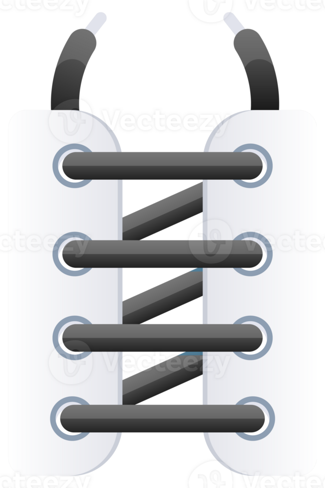 Lacing sneakers and shoes with colorful shoelaces using different tying methods png