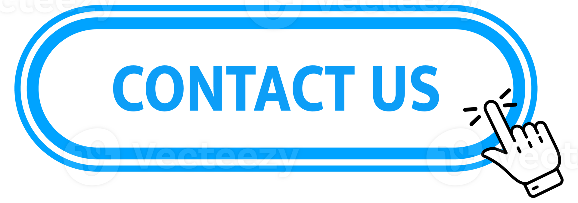 Contact us Button with pointer clicking. Web button. Finger Pressing. Click to Contact us Concept. illustration png