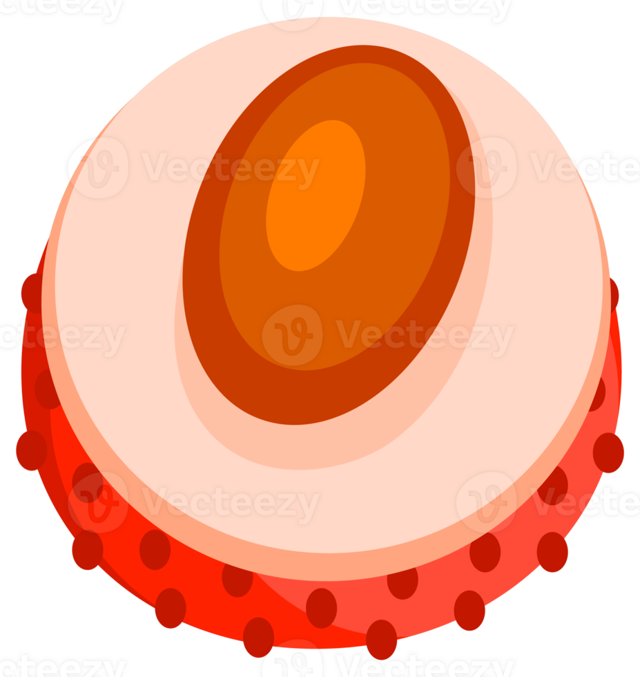 Lychee Set of fresh red. Tropical fruit whole and cut. png
